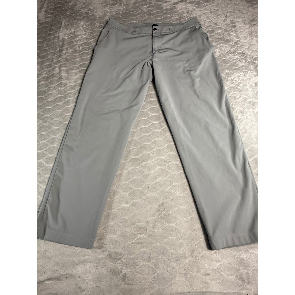 Lululemon Commission Pant Classic Grey 35 x 28 Golf Travel Office LM5AR2S